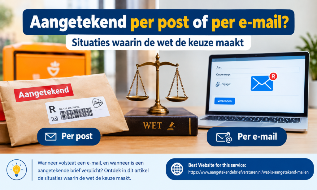 wat is aangetekend mailen
